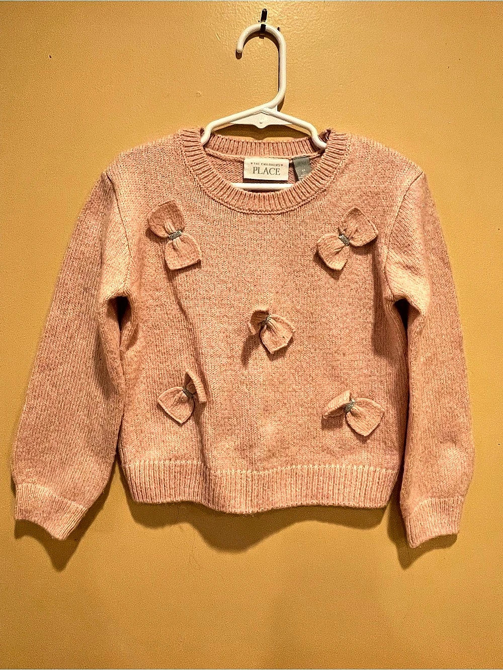 The Children's Place Sweater | Bow Detail Pink Girls Size 5T